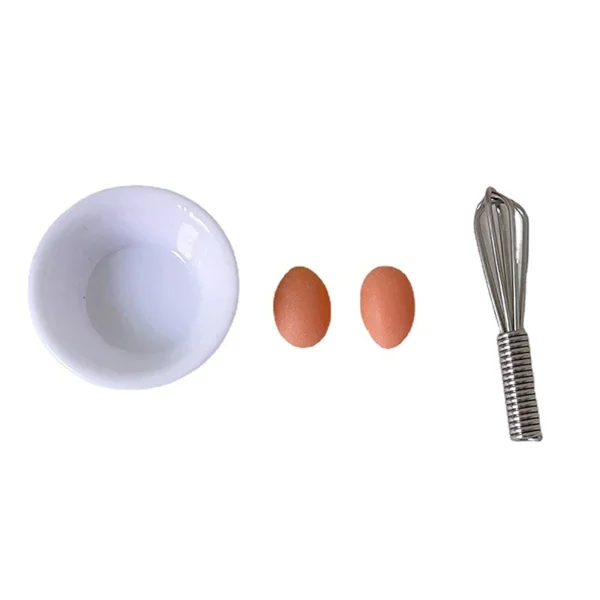 Miniature Egg with Egg Trays Bowl Whisk 1:12 - Image 6